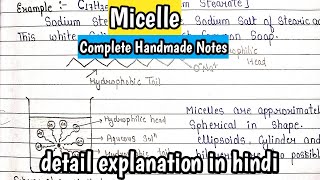 Micelle amp process of Micellisation  Physical Chemistry Imp for MScsemester exam [upl. by Nai797]