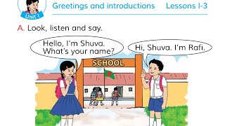 Class 2 English Unit 1 Greetings and introductions Book 2020 [upl. by Ynavoj]