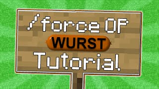 Minecraft  Howto Force OP on 18x with the Wurst Hacked Client  WiZARD HAX [upl. by Daugherty]