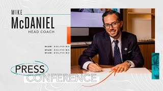 Coach Mike McDaniel Introductory Press Conference  Miami Dolphins [upl. by Ahsatal]