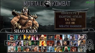 Mortal Kombat Unchained iOS 113 PPSSPP Arcade Playthrough [upl. by Bickart268]