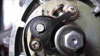 Honda C90zz 6v Static Timing Breaker Points [upl. by Nauh]