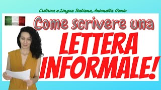 LETTERAMAIL INFORMALE COME SCRIVERLA  WRITING IN ITALIAN AN INFORMAL EMAIL [upl. by Rosenblum]