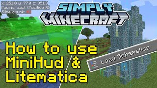 How to use MiniHud and Litematica Fabric Mods Tutorial  Simply Minecraft Java Edition 116 [upl. by Evreh]