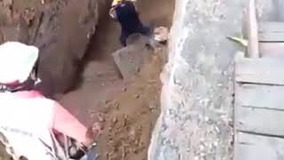 Excavation soil collapse Cave in Accidents [upl. by Norreg435]