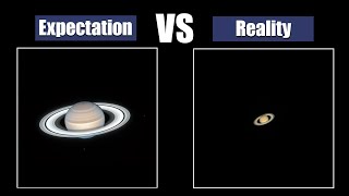 Planets through a telescope Expectation and Reality [upl. by Oliy]