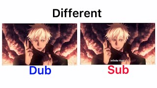 Satoru Gojo you’re weak  different language  Sub VS Dub  jujutsu kaisen [upl. by Laynad626]