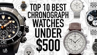 Top 10 Best Value Chronograph Watches Under 500  Seiko Citizen Bulova Dan Henry UNDONE amp More [upl. by Monti]