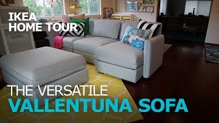 Smart and Durable VALLENTUNA Sectional Sofa  IKEA Home Tour [upl. by Assenab]