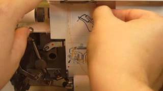 Singer Pro Finish Serger Threading Part 1 [upl. by Charbonnier]