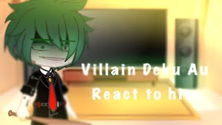 MhaBnha React To Villain Deku  Sad deku [upl. by Ppilihp304]