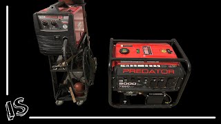 Welding on Generator Power  Predator 9000 [upl. by Eivod]