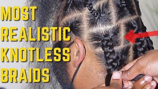 Jumbo KNOTLESS BOX BRAIDS For Beginners  ItsAbeeyola [upl. by Lindemann]