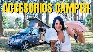 ➕ 30 ACCESORIOS imprescindibles para FURGONETAS CAMPER y AUTOCARAVANAS  Vanlife [upl. by Yracaz]