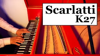 Scarlatti  Sonata k27  Harpsichord [upl. by Ettelrats]