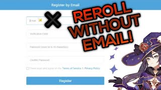 HOW TO REROLL WITHOUT EMAIL  Genshin Impact [upl. by Aicnerolf]