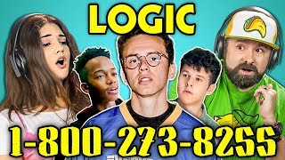 ADULTS REACT TO LOGIC  18002738255 [upl. by Higley]