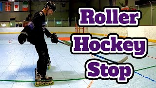 Follow These Steps to Learn How to Roller Hockey Stop [upl. by Jeffries]