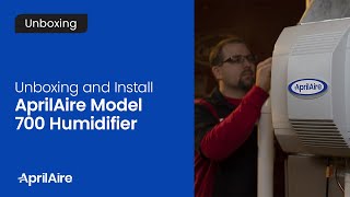 Unboxing amp Install  AprilAire Model 700 Humidifier [upl. by Laehplar]