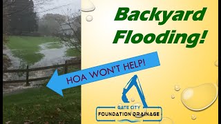 Restoring a Drainage Ditch to solve backyard flooding [upl. by Mikkanen]