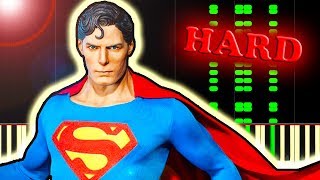 JOHN WILLIAMS  SUPERMAN THEME  Piano Tutorial [upl. by Muryh]