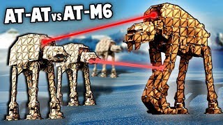 NEW First Order ATm6 vs ATAT Forts Star Wars Mod Gameplay [upl. by Sephira921]