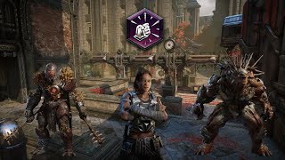 Gears 5 Master Boss Rush SOLO LahniStriker gameplay on Blood Drive [upl. by Nanfa]