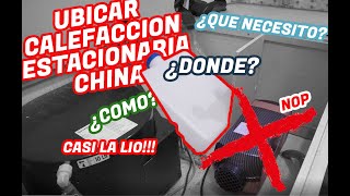 ✅Instalacion CALEFACCION estacionaria CHINA🔥 1ºPARTE Ubicación y como perforar el DEPOSITO de gasoil [upl. by Kirad]