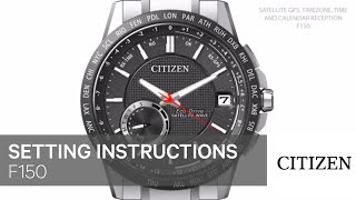 Citizen Watch Setting Instructions — F150 [upl. by Akimahc]