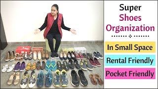 Shoe Organization Ideas  Shoe Storage Ideas For Small Spaces  Space Saving Shoe Organizer [upl. by Nav]