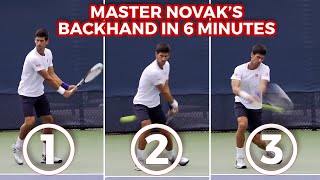 How To Hit Novak Djokovics Backhand In 3 Steps [upl. by Naujal]