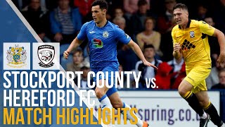 Stockport County Vs Hereford FC  Match Highlights  13102018 [upl. by Allicserp409]