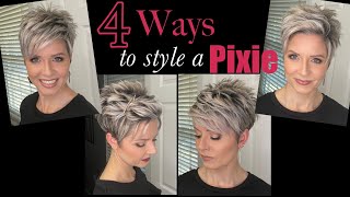 Pixie Hair Tutorials  4 Styles in 1 Video [upl. by Teerell]