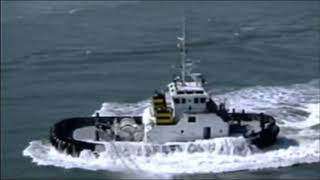 Tugboat Almost Capsizes  Indirect Towing Goes Wrong [upl. by Shellie557]