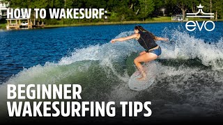 How to Wakesurf  Beginner Wakesurfing Tips [upl. by Nerral]