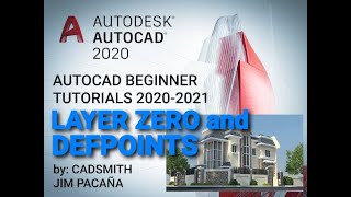 AUTOCAD 20202021 Layer 0 and Defpoints [upl. by Galvan]