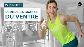 EXERCICES CARDIO  Perdre la graisse du ventre  15 mn  Jessica Mellet [upl. by Pantia]