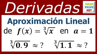 APROXIMACIÓN LINEAL DE UNA FUNCIÓN  Ejercicio 1 [upl. by Juni]