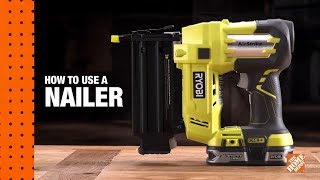 How To Use A Nail Gun A DIY Digital Workshop  The Home Depot [upl. by Lebasile]