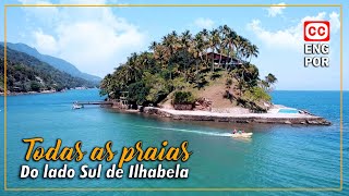 TODAS AS PRAIAS do lado Sul de Ilhabela [upl. by Royd]