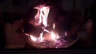 Starting a fire in a QuadraFire woodburning stove [upl. by Care]