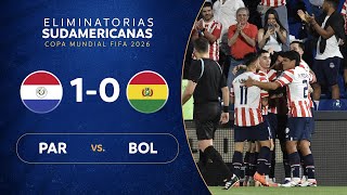 PARAGUAY vs BOLIVIA 10  RESUMEN  ELIMINATORIAS SUDAMERICANAS  FECHA 4 [upl. by Robers]