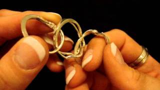 6 Band Puzzle Ring Instructions Video [upl. by Winfred]