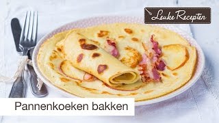 Pannenkoeken bakken 🥞  LeukeReceptennl [upl. by Emanuele]