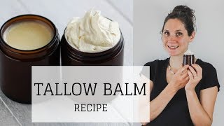 Tallow Balm Recipe  WHIPPED AND SOLID  Bumblebee Apothecary [upl. by Koral]