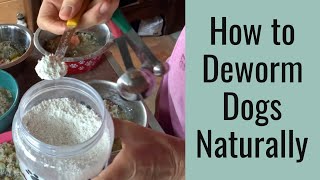 How to Deworm Dogs Naturally with Diatomaceous Earth [upl. by Lillith]