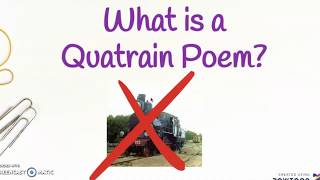 Learn the features of a quatrain poem [upl. by Nylicaj]