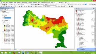 interpolation Analysis Using ArcGIS [upl. by Pansie]