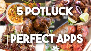 5 Potluck Perfect Appetizers  Recipe playlist Kravings [upl. by Alithea]