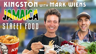 Ultimate Kingston Jamaica STREET FOOD Tour with MarkWiens Spicy Crab Pot Jerk Chicken amp KFC [upl. by Merrile283]